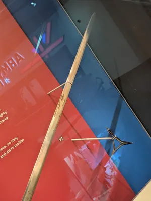 The blade of a one-handed longsword.
